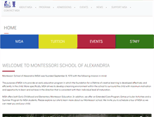 Tablet Screenshot of montessorischoolofalexandria.com